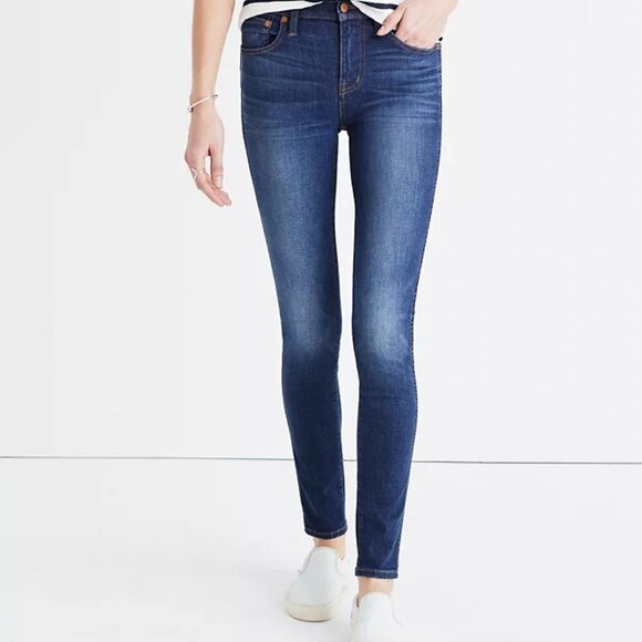 Madewell Denim - Madewell 9" High-Rise Skinny Jeans in Polly Wash | Size 26